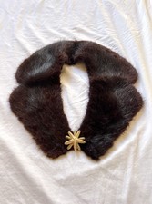 Collo In Pelliccia Di Vero Visone Vintage