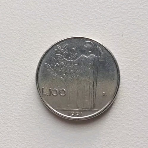 Moneta 100 lire piccola - piccola, 1991