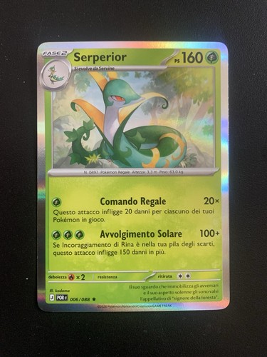 Pokemon carta serperior - carta,