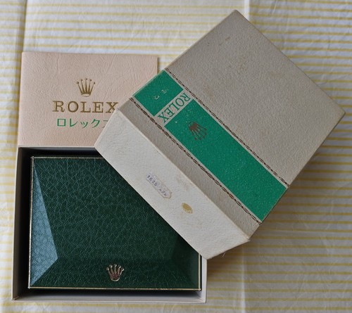 Rolex vintage scatola strisce