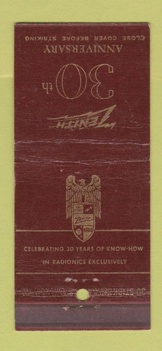 Copertina matchbook zenith - matchbook,