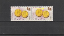 ROMANIA STAMPS 2006 GOLD COINS ERROR KING QUEEN MNH POST 