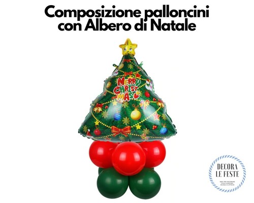 Centrotavola natale palloncini - centrotavola,