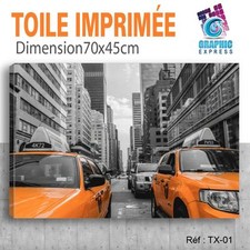 70x45cm - Tessuto Stampa Taxi