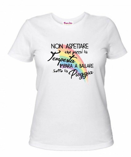 Shirt donna bianca - donna, scritta