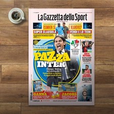 Gazzetta Dello Sport 13 Agosto 2023,Pazza Inter,Osimhen,Vlahovic,Chukwueze,Ganna