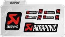 Kit 10 Adesivi Akrapovic