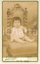 1894 FOGGIA Ritratto Ida LORETZ bambina - Foto Achille LONGO CDV