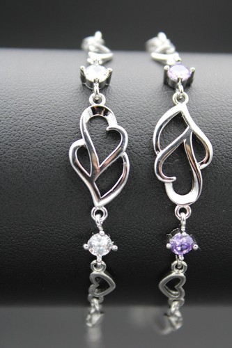 Bracciale cuore argento
