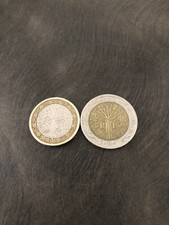 Moneta da 1 euro più una da 2 euro Francia, RARE emissione 2000 -2001 circolate