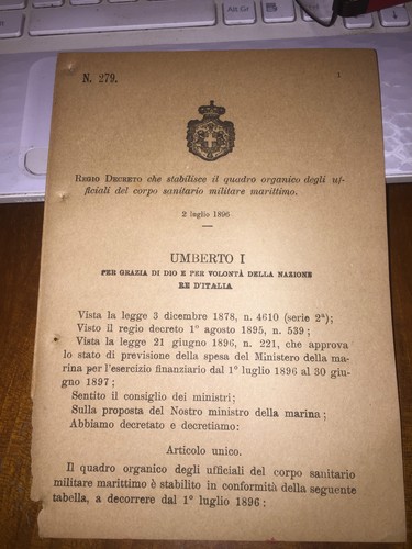 Regio decreto quadro - regio, st