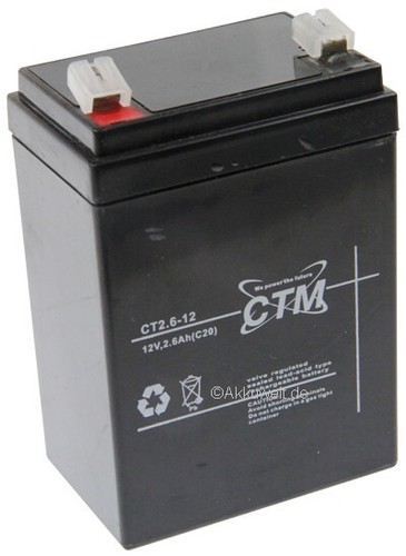 Batteria ctm ct2 per - ctm, ct2.6-12