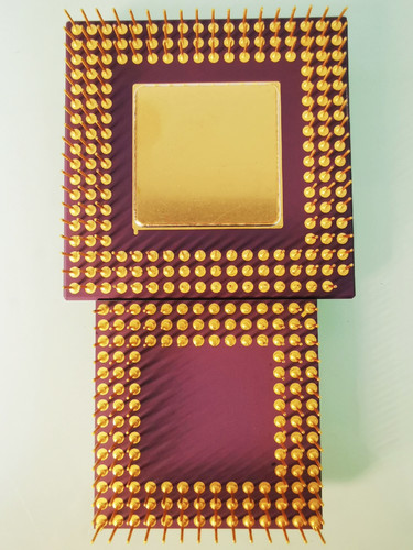 Antica cpu placcata - antica, oro