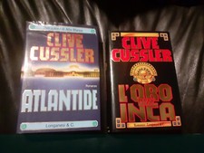 2 LIBRI CLIVE CUSSLER - LONGANESI: L'ORO DELL'INCA - 1994, ATLANTIDE - 2000