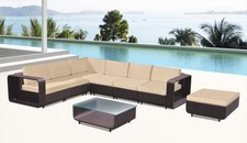 DIVANO SALOTTO RATTAN POLTRONA