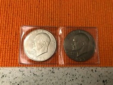 MONETE STATI UNITI D'AMERICA ONE DOLLAR ANNI 1971 E 1977 EISENHOWER