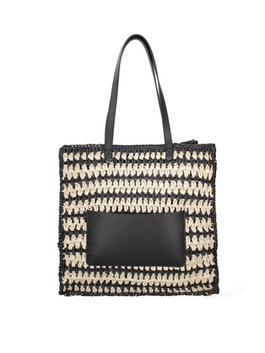 Borsa spalla donna paglia - a,
