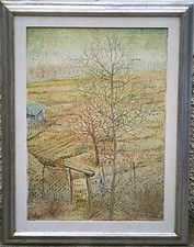 ANTONIO CODEGONI - E' QUASI PRIMAVERA - 1972 - VECCHIO QUADRO DIPINTO OLIO TELA