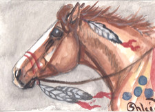ACEO originale Acquerello Art