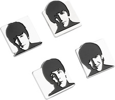 : Set Di 4 Spille Rock in Metallo Con Design the Beatles Spille Personalizzate -