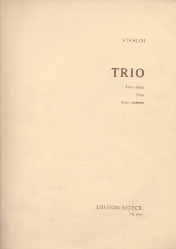 Antonio vivaldi trio in sol - trio,