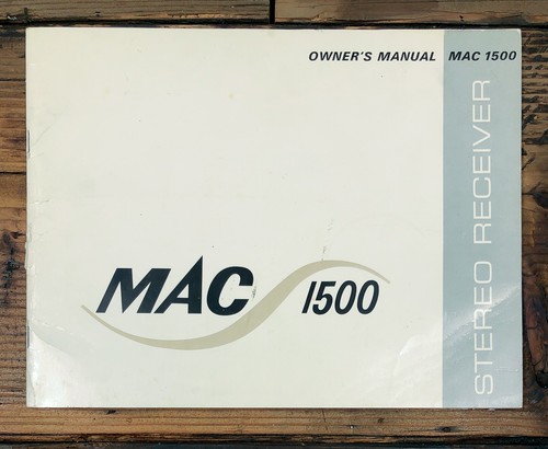 Mcintosh mac 1500 ricevitore - mcintosh,