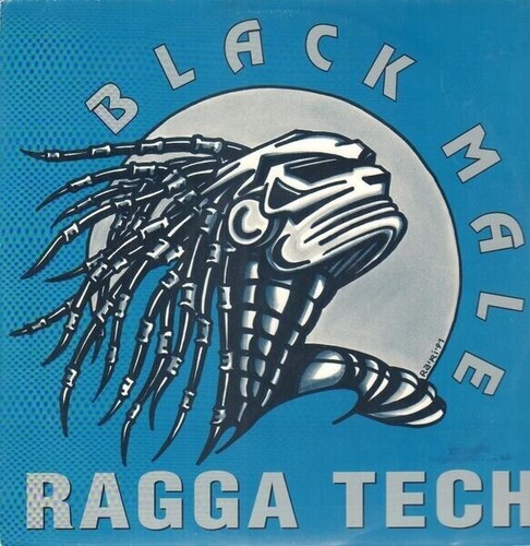 Black male ragga tech vinile - black,