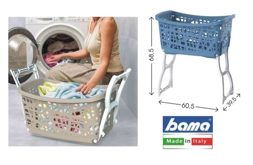 Cesta bucato con piedi - cesta,