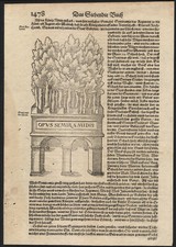 1545 Rare gravure originale