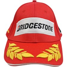 Berretto baseball Bridgestone taglia unica uomo rosso cotone vintage auto da corsa motori