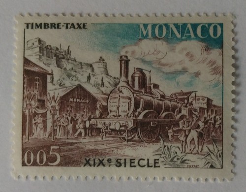 Francobollo monaco dovuto - monaco,