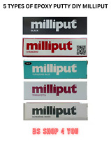 STUCCO EPOSSIDICO FAI DA TE MILLIPUT NERO, TERRACOTTA, TURCHESE, BIANCO STANDARD E SUPERFINE