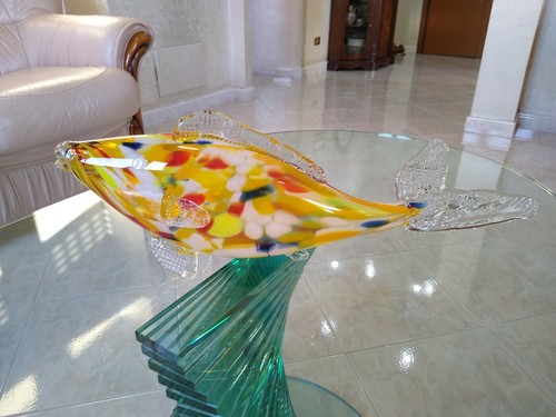 Grande pesce vetro murano - di,