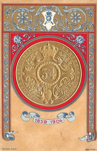 Cartolina reggimentale - cartolina,