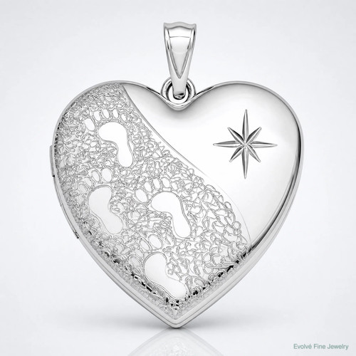 Medaglione cuore porta - , cenere