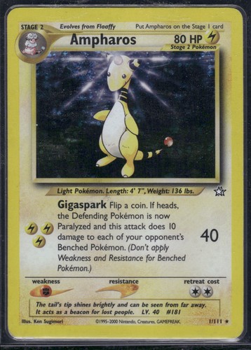 Ampharos 001 111 neo - ampharos, genesis