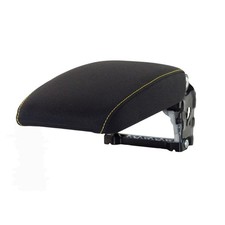 Bracciolo Anteriore VW Golf 6 VI Eos Scirocco Pelle Nera Cucitura Gialla