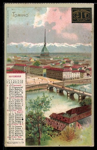 Cartolina torino vista della - vista,