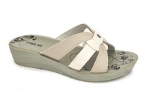 TIGLIO 4216  BLU BEIGE ROSSO PANTOFOLE CIABATTE ESTIVE DONNA