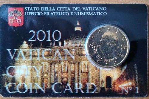 Coin card stamp - card, +