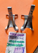 ALPINO TOE CLIPS CHROMED STEEL