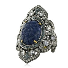 Anello di lusso con fiori