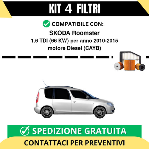 Kit filtri tagliando per - 4,
