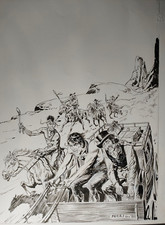 TAVOLE-COPERTINA ORIGINALE ZAGOR 543 -FERRI  2006  (cod.H1)