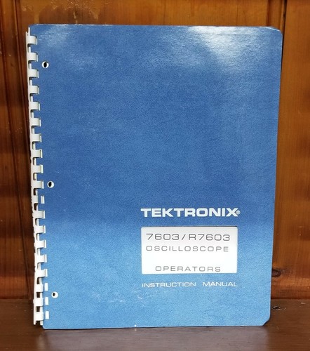 Tektronix 7603 r7603 manuale - tektronix, 7603/r7603