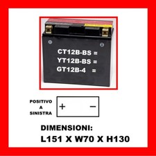 BATTERIA MOTO 12V 11AH CT12BBS