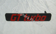 SCRITTA TARGHETTA SIGLA BADGE ANTERIORE GRIGLIA RENAULT SUPER 5 GT TURBO NUOVA