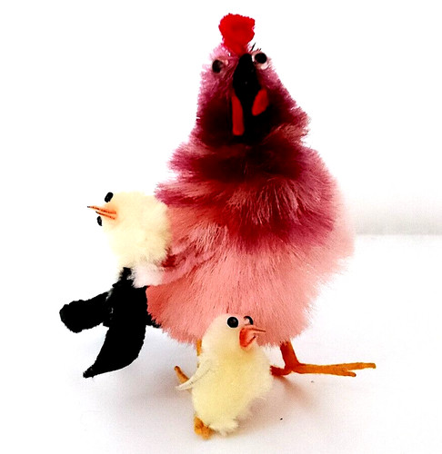Gallina con pulcini 80s taiwan - con,