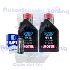 Kit Tagliando Olio Motul 3000 10W40 Filtro Per Moto Guzzi V65 Florida 650 1988>