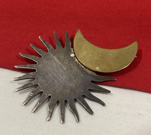 Spilla vintage laton messico - laton,